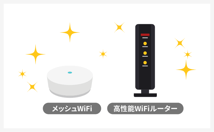 新しい高性能WiFiルーターとメッシュWiFi